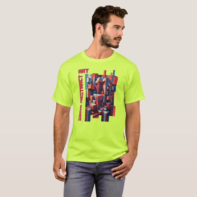 Randomly ordered colorful figures T-Shirt (Front Full)