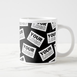 Randomly Placed Look for Your Logo or Any Photo Giant Coffee Mug