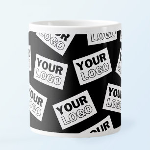 Randomly Placed Look for Your Logo or Any Photo Giant Coffee Mug