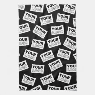 Randomly Placed Look for Your Logo or Any Photo Kitchen Towel