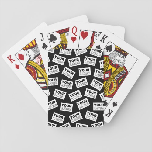 Randomly Placed Look for Your Logo or Any Photo Poker Cards