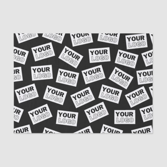 Randomly Placed Look for Your Logo or Any Photo Tissue Paper (Front)