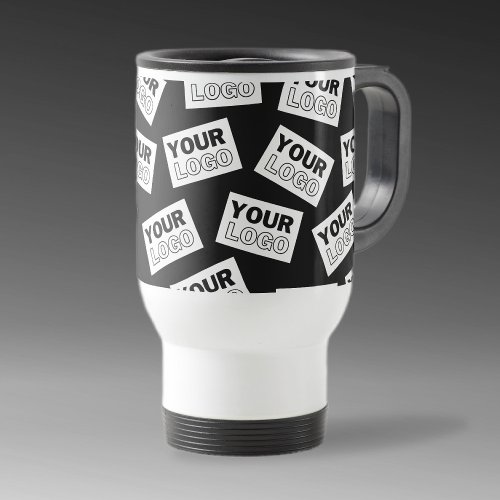 Randomly Placed Look for Your Logo or Any Photo Travel Mug