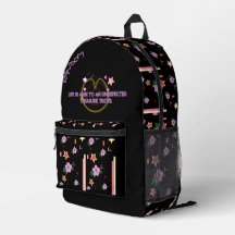 Randow Print Cut Sew Backpack