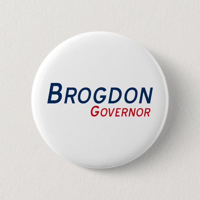 Randy Brogdon Governor Button (Front)
