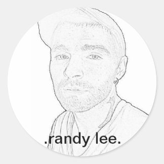 randy lee stickies classic round sticker