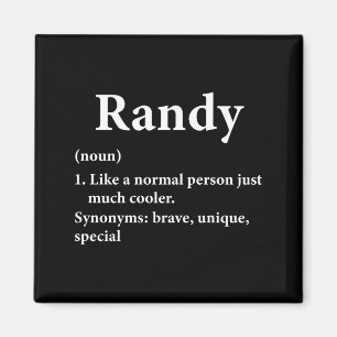 Randy Name Definition Funny D Magnet