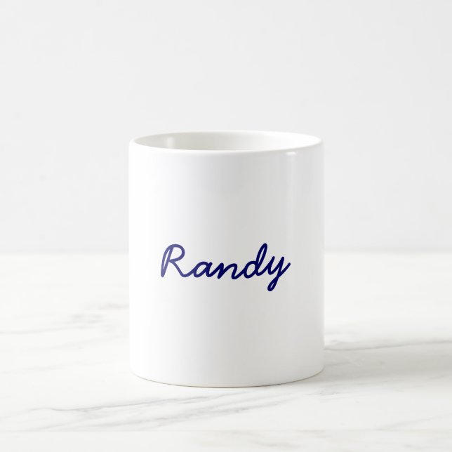 Randy-Name Style Mug (Center)