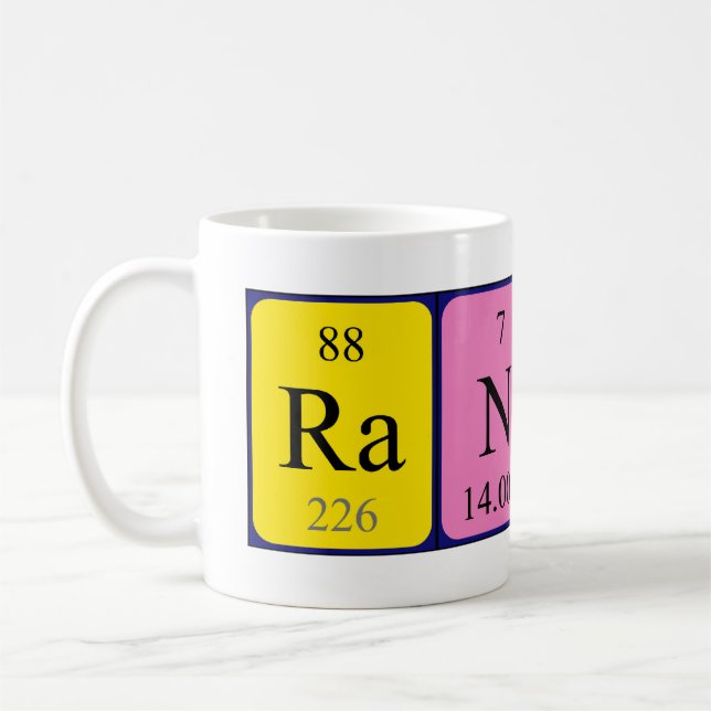 Randy periodic table name mug (Left)