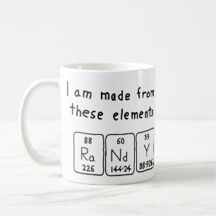 Randy periodic table name mug