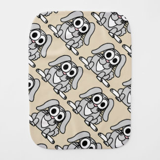 Randy Rabbit Baby Burp Cloth