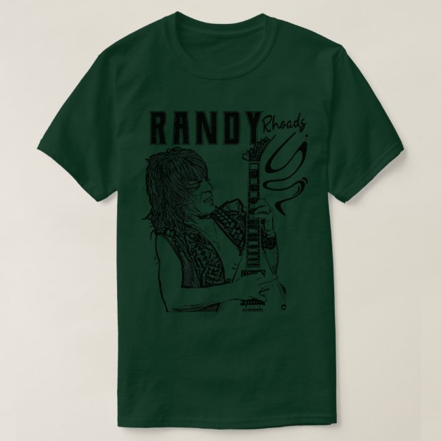 Randy Rhoads Guitarist T-Shirt (Design Front)