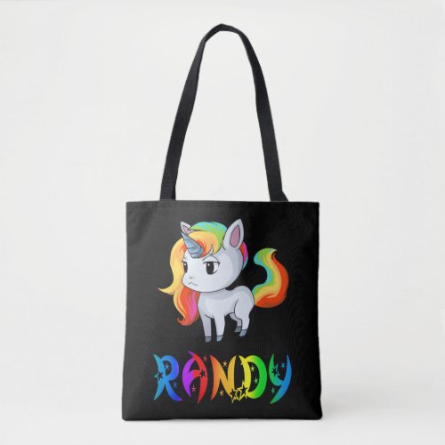 Randy Unicorn Tote Bag