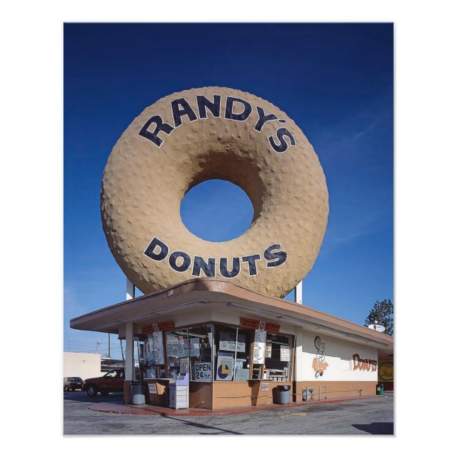 Randy's Donuts California Mid Century Modern Photo Print (Front)