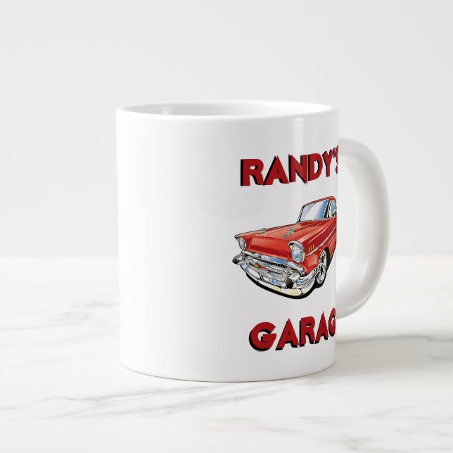 Randy's Garage Classic Car Giant Coffee Mug (Front Right)