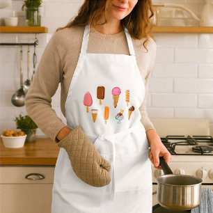 Range Of Ice Creams Adult Apron