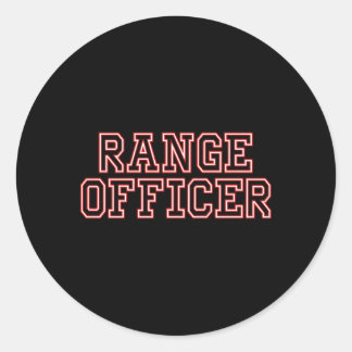 Range Officer Classic Round Sticker