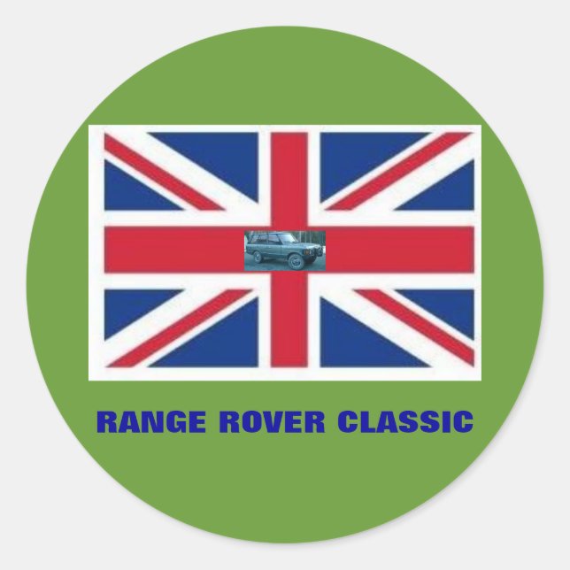 RANGE ROVER CLASSIC ROUND STICKER (Front)