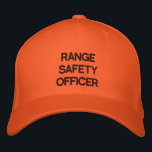 Range Safety Officer Cap<br><div class="desc">Bright Blaze Orange Range Safety Officer's Cap is highly visible and easily recognizable to all shooters to reinforce your position and authority as RSO.</div>
