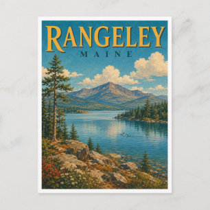 Rangeley Maine Rangeley Lake GeoSaga Postcard