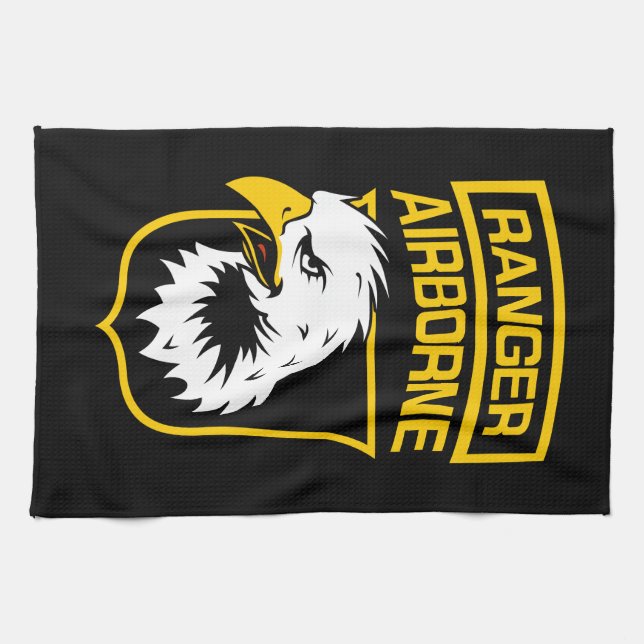 Ranger Airborne Eagle Patch Kitchen Towel (Horizontal)