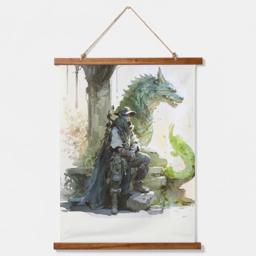 Ranger and his Dragon Hanging Tapestry
