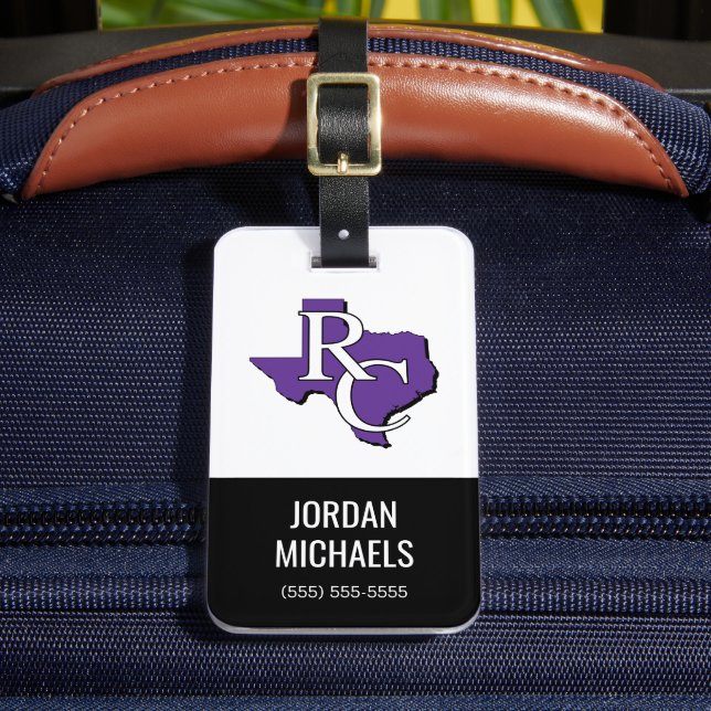 Ranger College Texas Luggage Tag (Front Insitu 2)