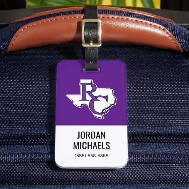 Ranger College Texas Luggage Tag (Front Insitu 2)
