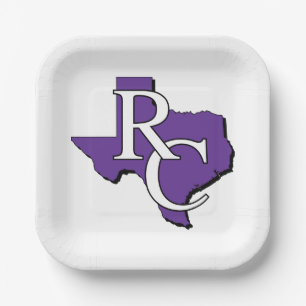 Ranger College Texas Paper Plates