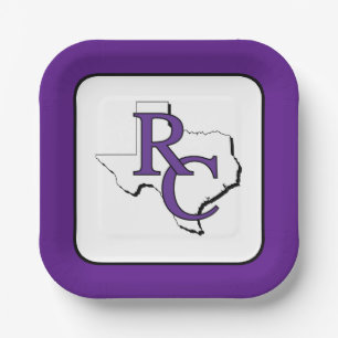 Ranger College Texas Paper Plates