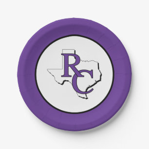 Ranger College Texas Paper Plates