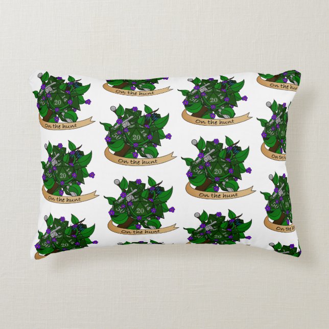 Ranger Dice Design Accent Pillow (Front)