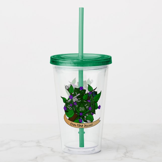 Ranger Dice Design Acrylic Tumbler (Front)