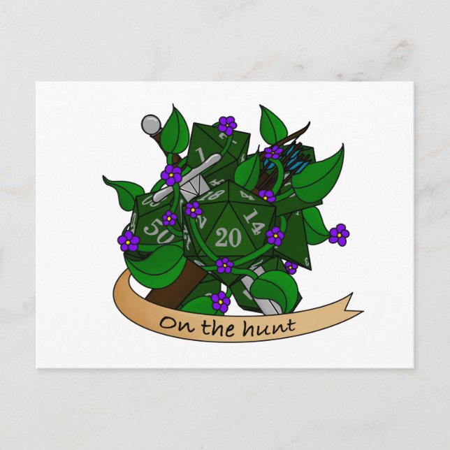 Ranger Dice Design Announcement Postcard (Front)