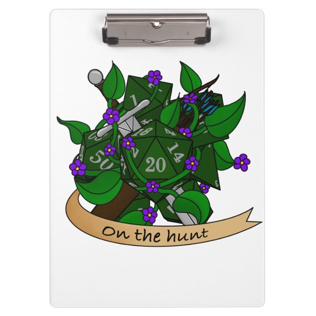 Ranger Dice Design Clipboard (Front)