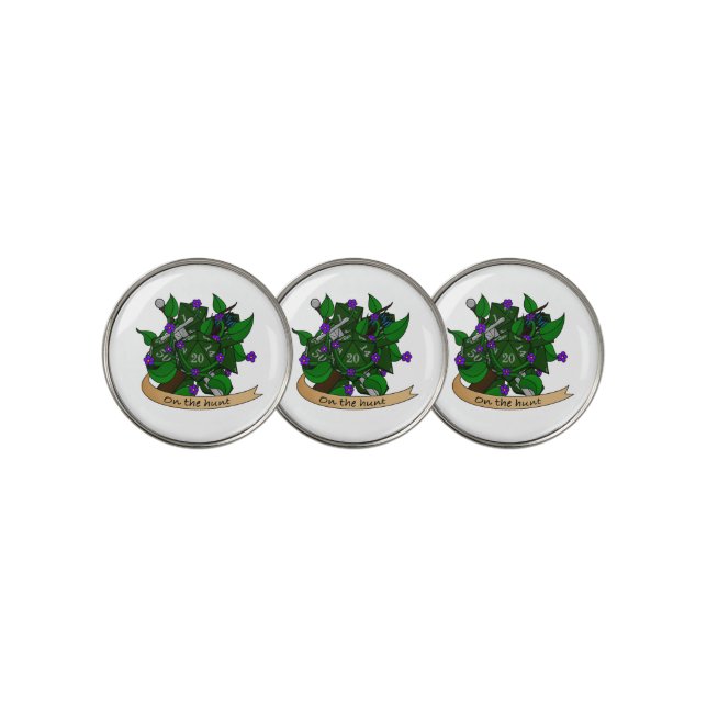 Ranger Dice Design Golf Ball Marker (3 Up)