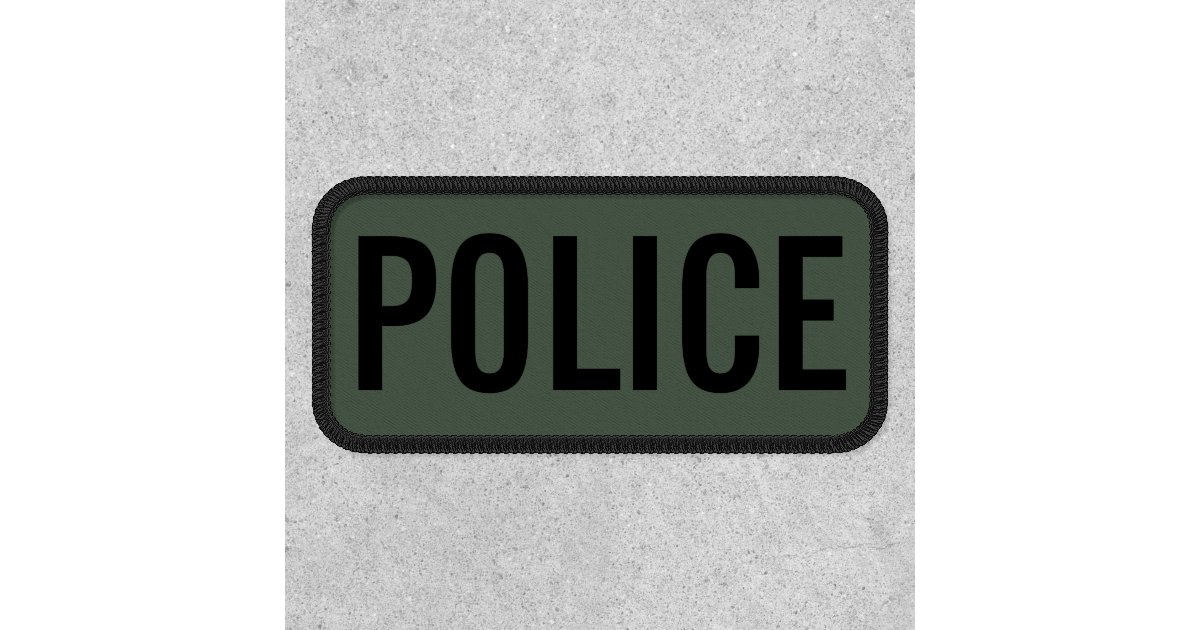Ranger Green Police Patch Zazzle
