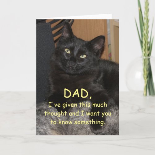 Ranger Kitty Honored Kid Fathers Day Card