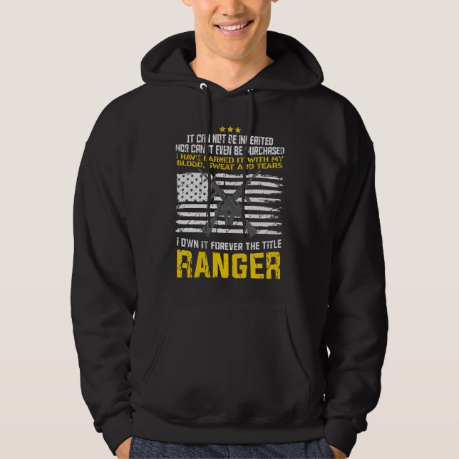 Ranger Military Design Hoodie (Front)