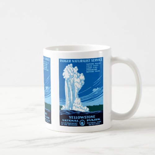 Ranger Naturalist Service  Yellowstone Coffee Mug