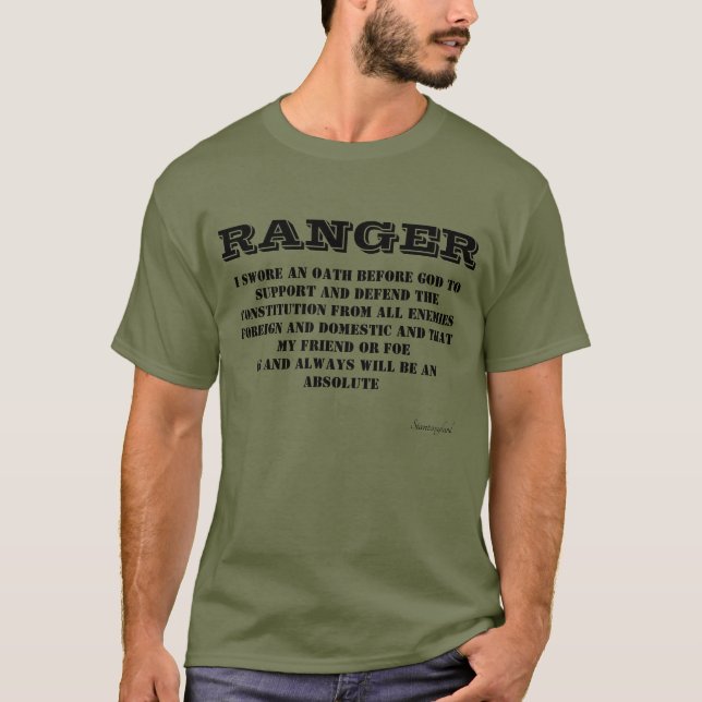 RANGER Oath GreenT-Shirt T-Shirt (Front)