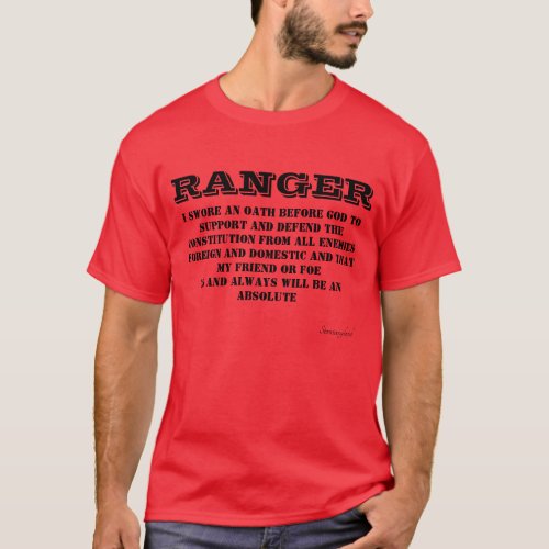 RANGER OathT_Shirt T_Shirt