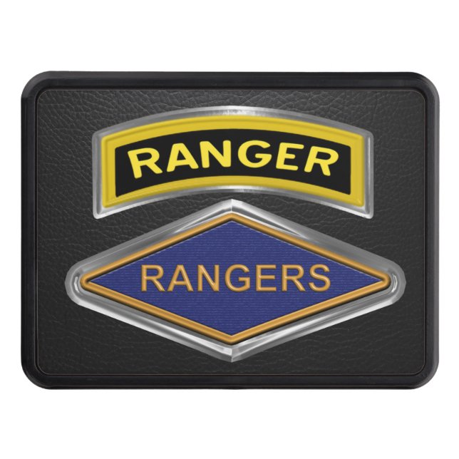 Ranger Regiment WWII American Flag  Hitch Cover (Front)