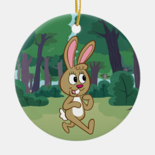 Ranger Rick Becky Hare Ceramic Ornament