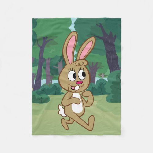 Ranger Rick  Becky Hare Fleece Blanket