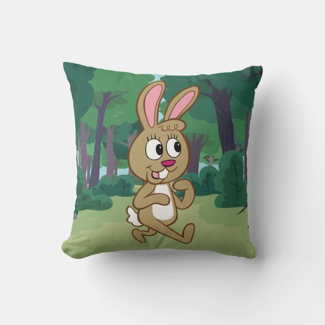 Ranger Rick | Becky Hare Throw Pillow (Front)