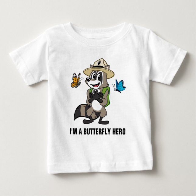 Ranger Rick | Butterfly Hero - Butterfly Sign Baby T-Shirt (Front)
