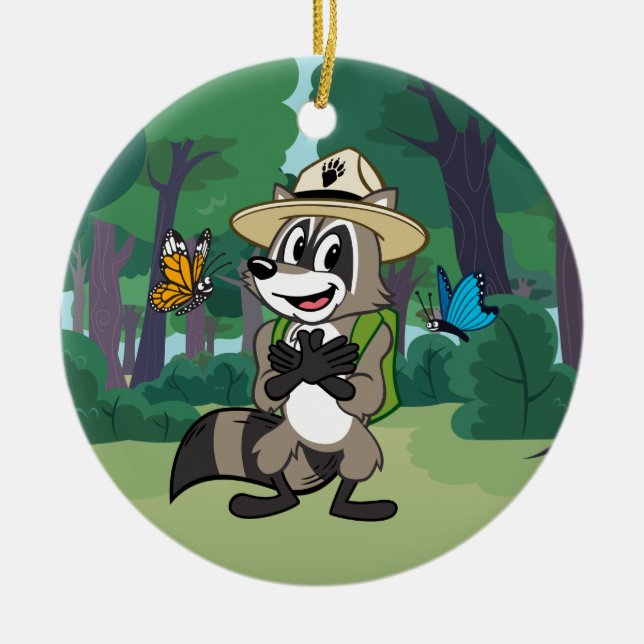 Ranger Rick | Butterfly Hero - Butterfly Sign Ceramic Ornament (Front)