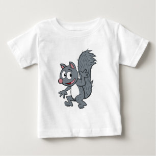 Ranger Rick Gray Squirrel Waving Baby T-Shirt