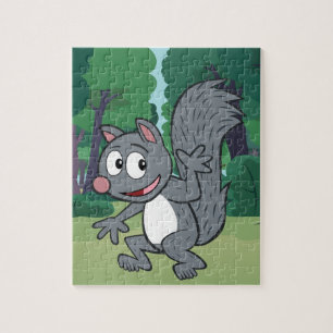 Ranger Rick Gray Squirrel Waving Jigsaw Puzzle